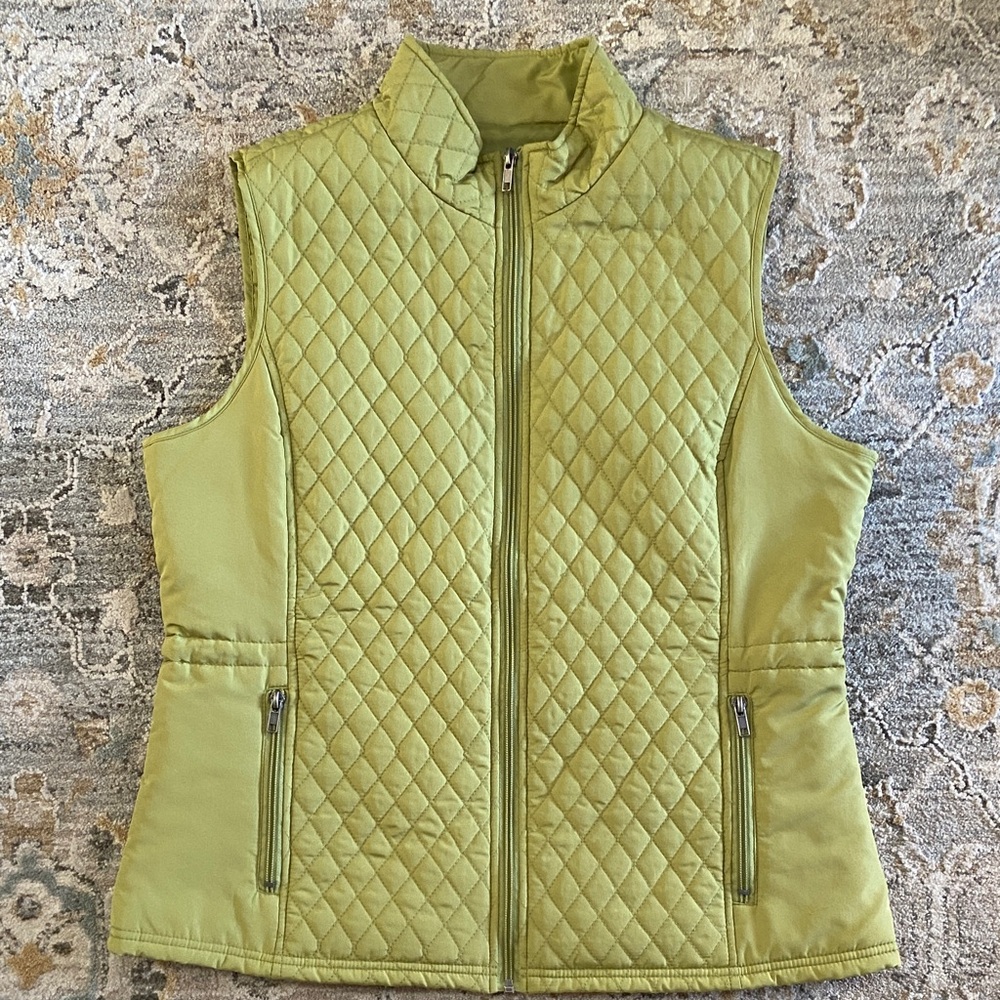 Relativity Green Quilted Women's Vest